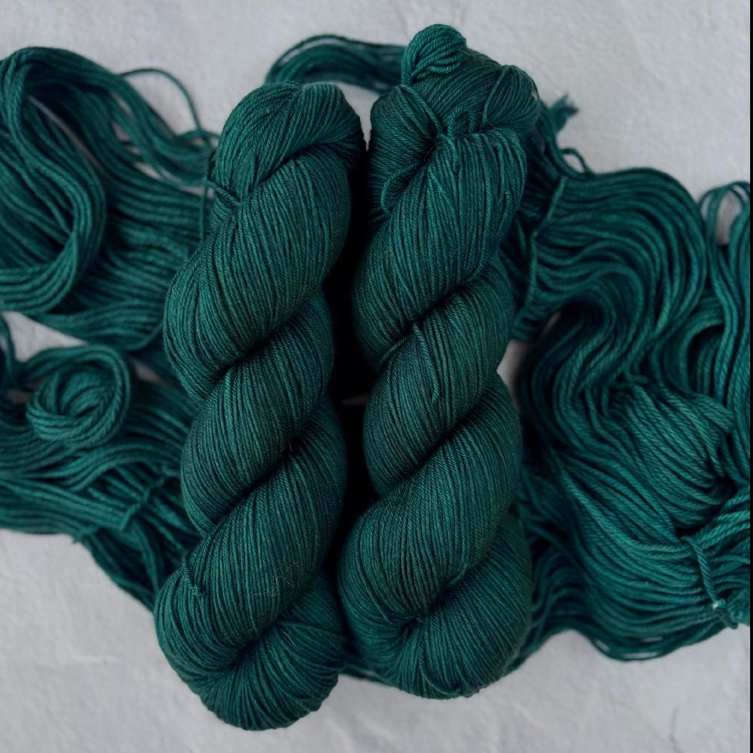Black Pine - Dark Forest Green Hand Dyed Yarn – The Copper Sheep